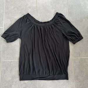 Anthropologie Round Neck Short Sleeve Top